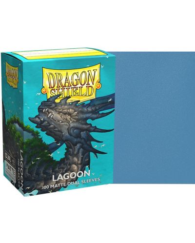 Προστατευτικά καρτών Dragon Shield Dual Sleeves - Matte Lagoon (100 τεμ.) - 2