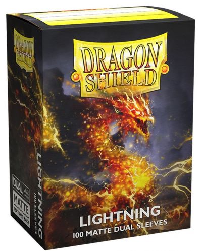 Προστατευτικά καρτών Dragon Shield Dual Sleeves - Matte Lightning (100 τεμ.) - 1