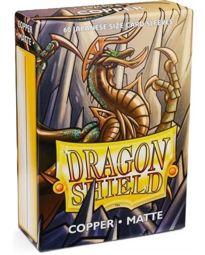Προστατευτικά καρτών Dragon Shield Sleeves - Small Matte Copper (60 τεμ.) - 1