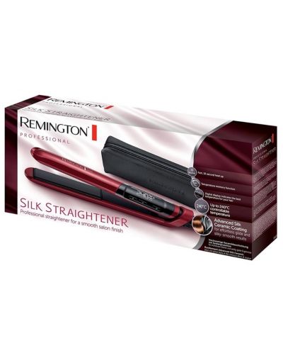 Ισιωτικό  μαλλιών  Remington - Silk, 240°C, κεραμικό, κόκκινο - 4