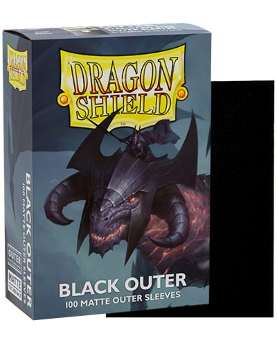 Προστατευτικά καρτών Dragon Shield Dual Sleeves - Matte Black Outer (100 τεμ.) - 2