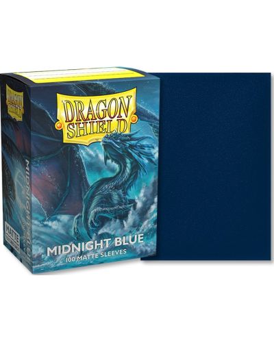 Προστατευτικά καρτών Dragon Shield Sleeves - Matte Midnight Blue (100 τεμ.) - 2