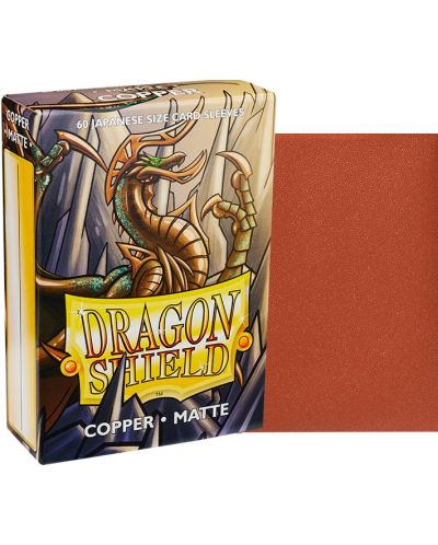 Προστατευτικά καρτών Dragon Shield Sleeves - Small Matte Copper (60 τεμ.) - 2