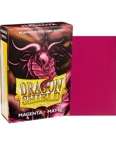 Προστατευτικά καρτών Dragon Shield Sleeves - Small Matte Magenta (60 τεμ.) - 2