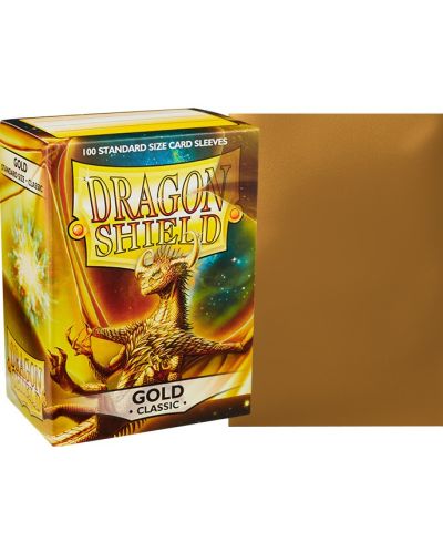 Προστατευτικά καρτών Dragon Shield Classic Sleeves - Gold (100 τεμ.) - 2
