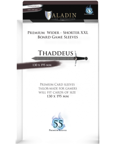 Протектори за карти Paladin - Thaddeus 130 x 195 (55 τεμ.) - 1