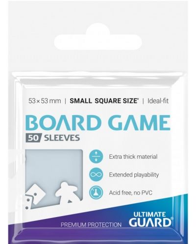 Προστατευτικά καρτών Ultimate Guard for Board Game Cards Small Square (50 τεμ.) - 1