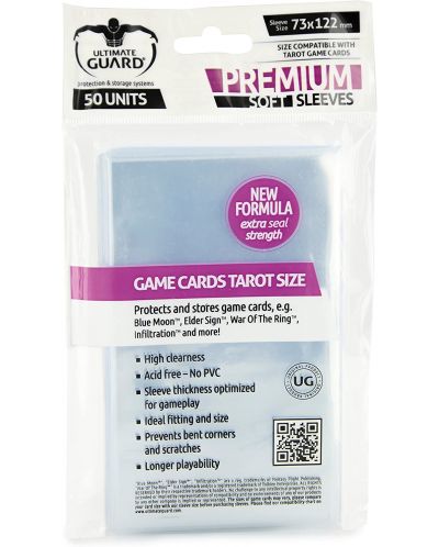 Προστατευτικά καρτών Ultimate Guard for Board Game Cards Tarot (50 τεμ.) - 1