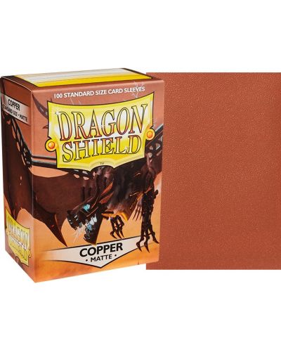Προστατευτικά καρτών Dragon Shield Sleeves - Matte Copper (100 τεμ.) - 2