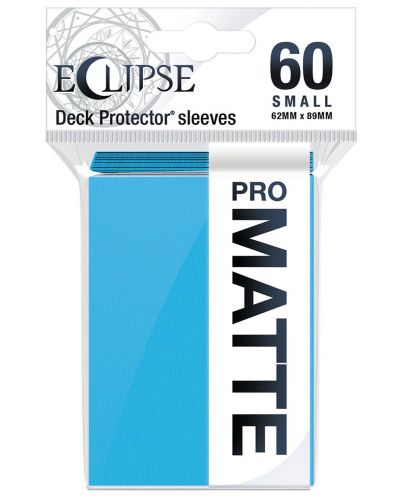 Προστατευτικά καρτών  Ultra Pro - Eclipse Matte Small Size, Sky Blue (60 τεμ.) - 1