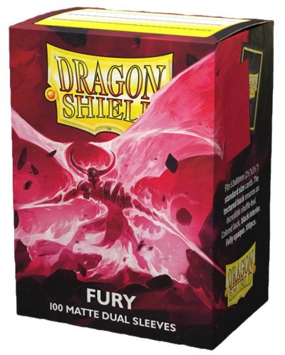 Προστατευτικά καρτών Dragon Shield Dual Sleeves - Matte Fury (100 τεμ.) - 1