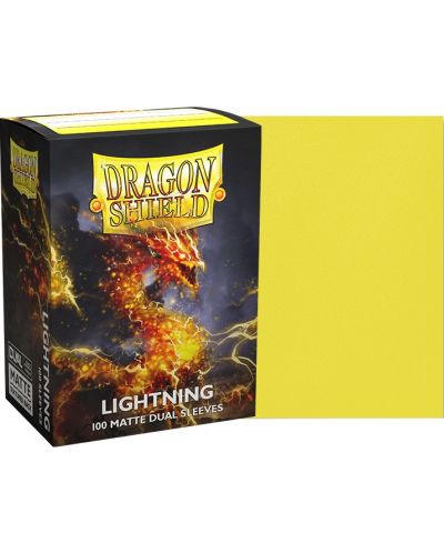 Προστατευτικά καρτών Dragon Shield Dual Sleeves - Matte Lightning (100 τεμ.) - 2