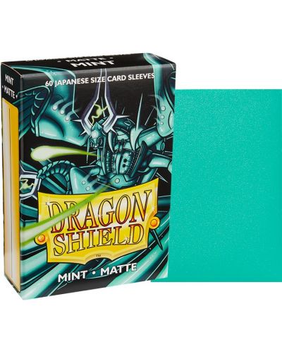 Προστατευτικά καρτών Dragon Shield Sleeves - Small Matte Mint (60 τεμ.) - 2