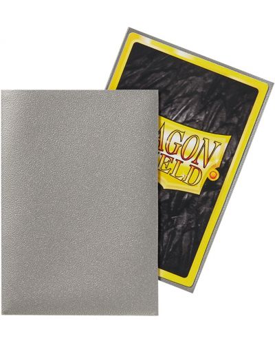 Προστατευτικά καρτών Dragon Shield Sleeves - Small Matte Silver (60 τεμ.) - 3