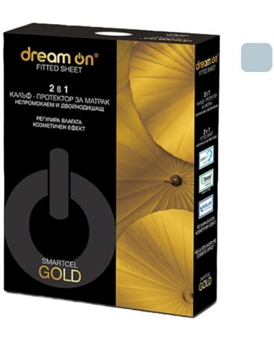 Προστατευτικό στρώματος Dream On - Smartcel Gold, γαλάζιο - 1