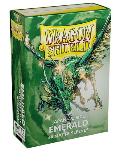 Προστατευτικά καρτών Dragon Shield Sleeves - Small Matte Emerald (60 τεμ.) - 1