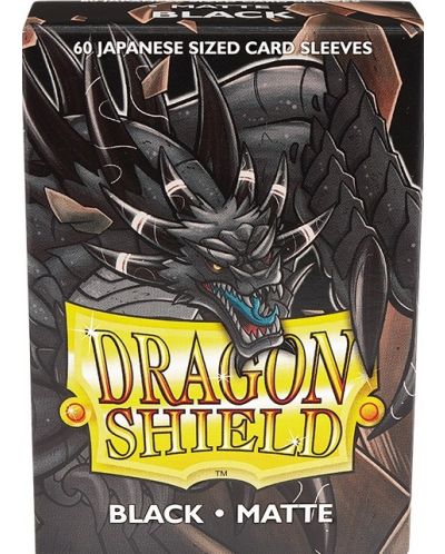 Προστατευτικά καρτών Dragon Shield Sleeves - Small Matte Black(60 τεμ.) - 1