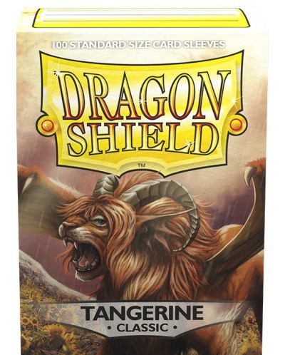 Προστατευτικά καρτών Dragon Shield Classic Sleeves -  Tangerine (100 τεμ.) - 1