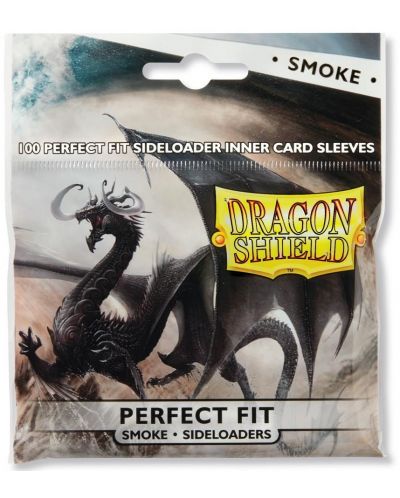 Προστατευτικά καρτών Dragon Shield Perfect Fit Sideloaders Sleeves - Smoke (100 τεμ.) - 1