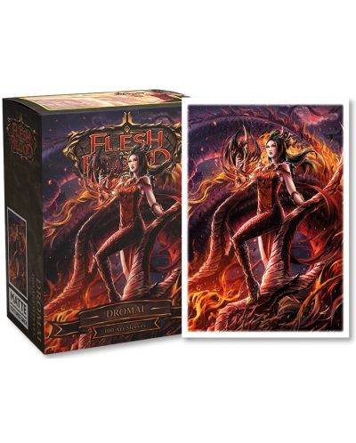 Προστατευτικά για κάρτες Dragon Shield Flesh and Blood Uprising - Dromai (100 τεμ.) - 1