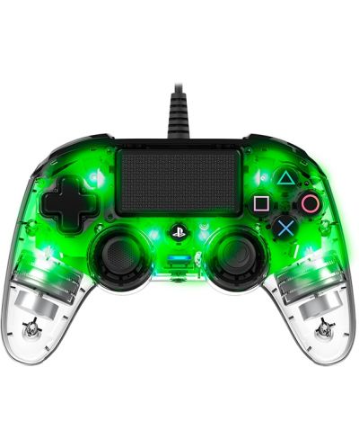 Χειριστήριο Nacon за PS4 - Wired Illuminated Compact Controller, crystal green - 1