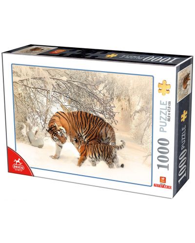 Παζλ Deico Games 1000 κομμάτια - Τίγρη - 1
