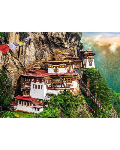 Παζλ Trefl 2000 κομμάτια - Συγκρότημα ναών Paro Taktsang, Μπουτάν - 2