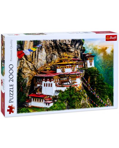 Παζλ Trefl 2000 κομμάτια - Συγκρότημα ναών Paro Taktsang, Μπουτάν - 1
