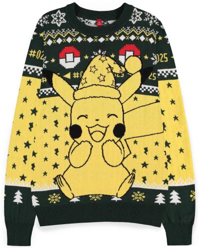 Πουλόβερ Difuzed Games: Pokemon - Christmas Jumper Pikachu - 1
