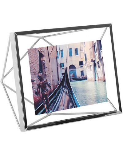 Κορνίζα φωτογραφιών Umbra - Prisma, 17.8 x 22.9 x 7.6 cm, χρώμιο - 2