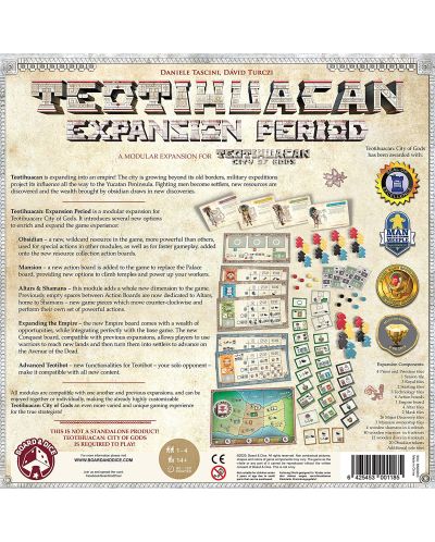 Παράρτημα επιτραπέζιου παιχνιδιού Teotihuacan - Expansion Period - 2