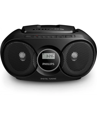 Ραδιοκασετόφωνο Philips - AZ215B,μαύρο - 1