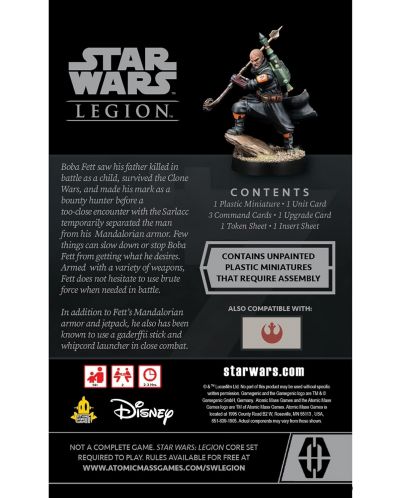 Επέκταση επιτραπέζιου παιχνιδιού Star Wars: Legion - Boba Fett  (Daimyo) - Operative Expansion - 2