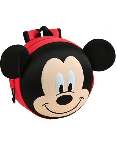 Σακίδιο πλάτης νηπιαγωγείου  Safta - Mickey Mouse, με εφέ 3D - 1
