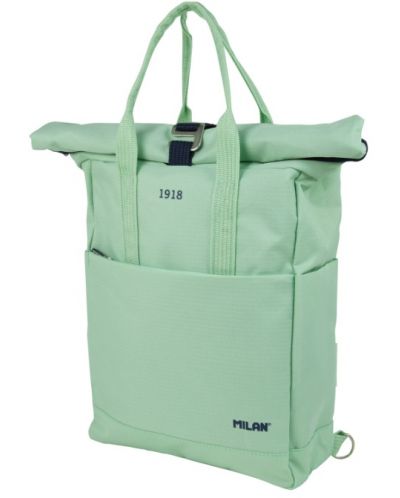 Τσάντα πλατης  Milan 1918 - Top Roll, πράσινο,10 l - 1
