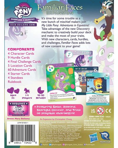 Επέκταση επιτραπέζιου παιχνιδιού My Little Pony: Adventures in Equestria - Familiar Faces - 2