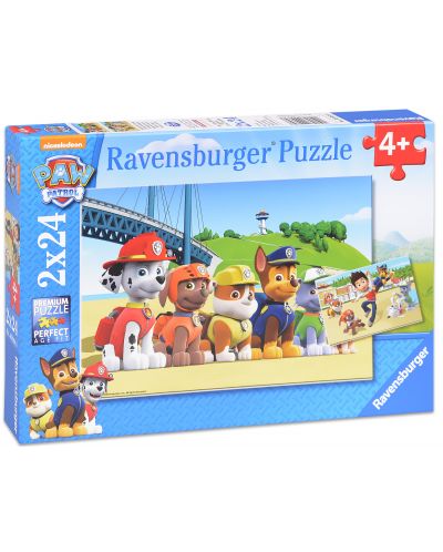 Παζλ Ravensburger 2 x 24 κομμάτια - Σκυλάκια ήρωες, Paw Patrol - 1