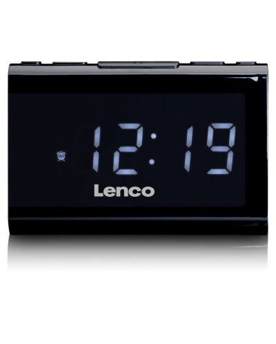 Ηχείο ραδιοφώνου ρολόι Lenco - CR-525BK, μαύρο - 1