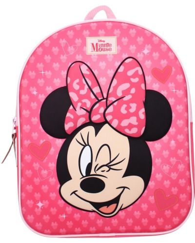 Τσάντα πλάτης για το νηπιαγωγείο Vadobag Minnie Mouse - Never Stop Laughing, 3D - 1
