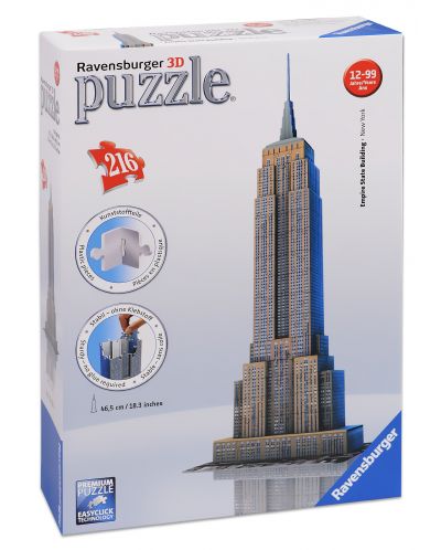 3D Παζλ Ravensburger από 216 τεμάχια - Empire State Building - 1