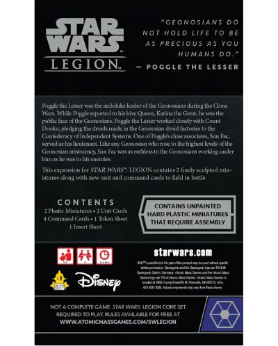 Επέκταση επιτραπέζιου παιχνιδιού Star Wars: Legion - Sun Fac & Poggle the Lesser Commander - 2