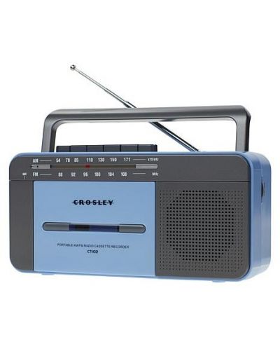 Ραδιοκασετόφωνο Crosley - CT102A-BG4, μπλε/γκρι - 1