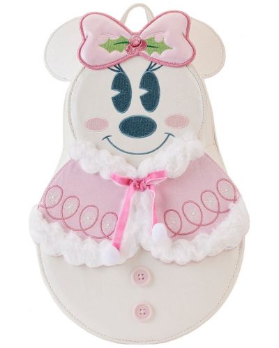 Σακίδιο πλάτης Loungefly Disney: Minnie Mouse - Pastel Figural Snowman - 1
