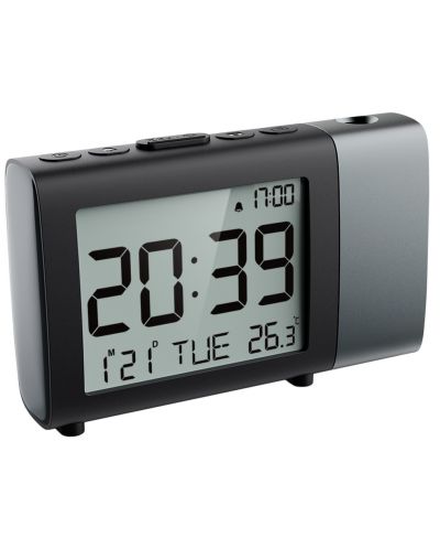 Στήλη ραδιοφώνου με ρολόι Xmart - AC-50P,μαύρο ασήμι - 2