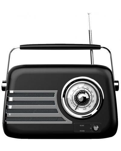 Ραδιόφωνο Diva - Retro Box BT 8500, μαύρο/ασημί - 1