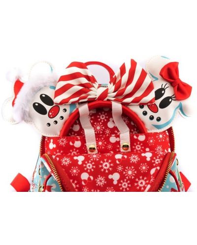 Τσάντα πλάτης  Loungefly Disney: Mickey Mouse - Snowman Mickey & Minnie - 2