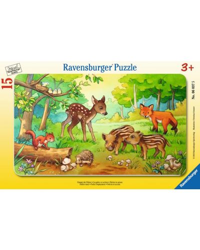 Παζλ Ravensburger 15 κομμάτια - Ζώα μωρά  - 2