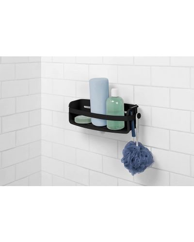 Ράφι μπάνιου με εξάρτημα υποπίεσης Umbra - Flex Gel-Lock,μαύρος - 6