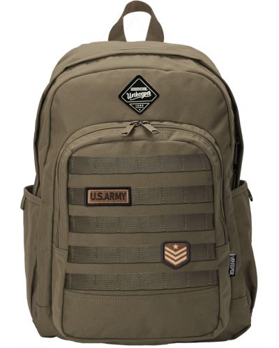 Σχολική τσάντα  Unkeeper Army - Σκούρο καφέ - 1
