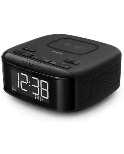 Ραδιοφωνικό ηχείο με ρολόι Philips - TAR7705/10, μαύρο - 1